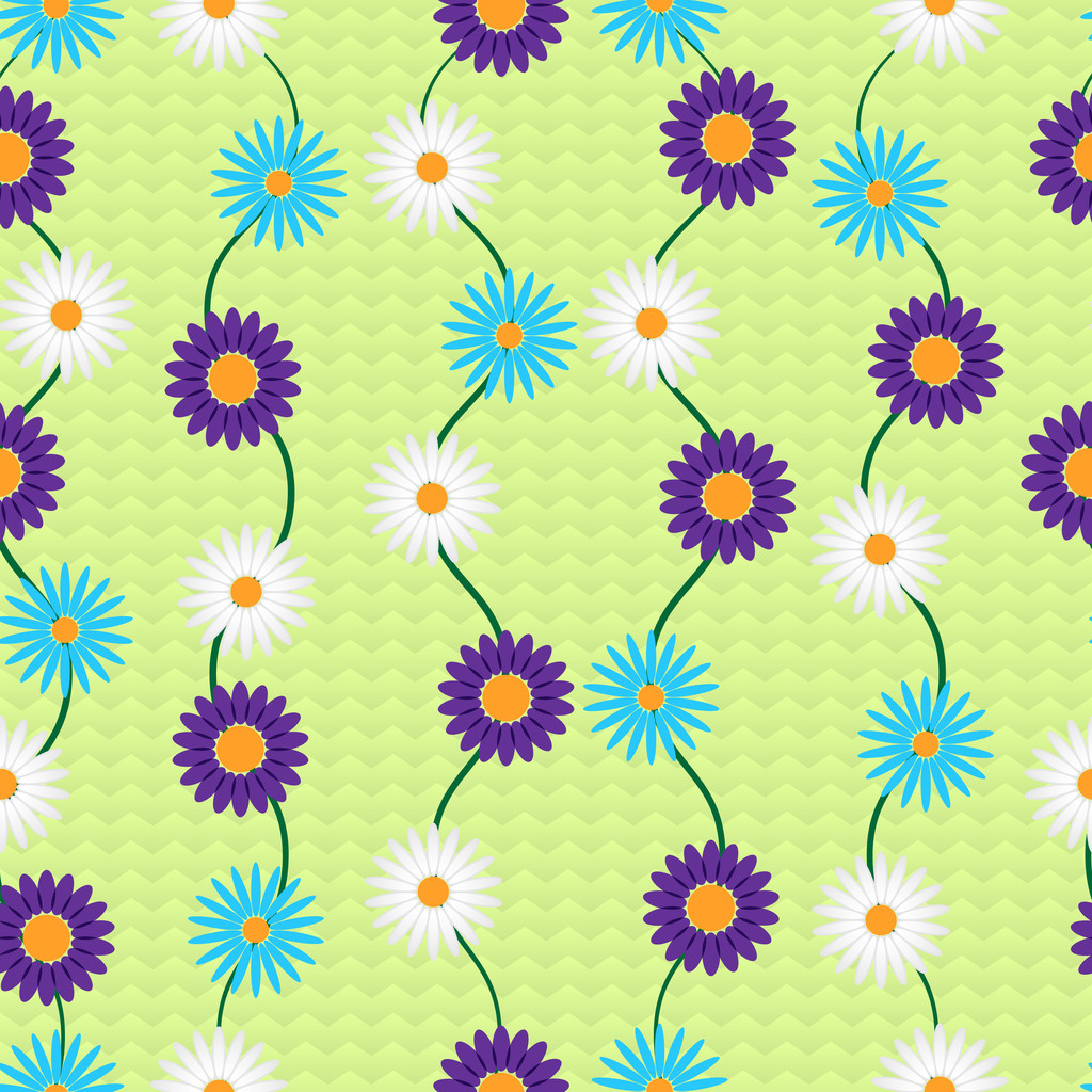 Vector background with flowers.
