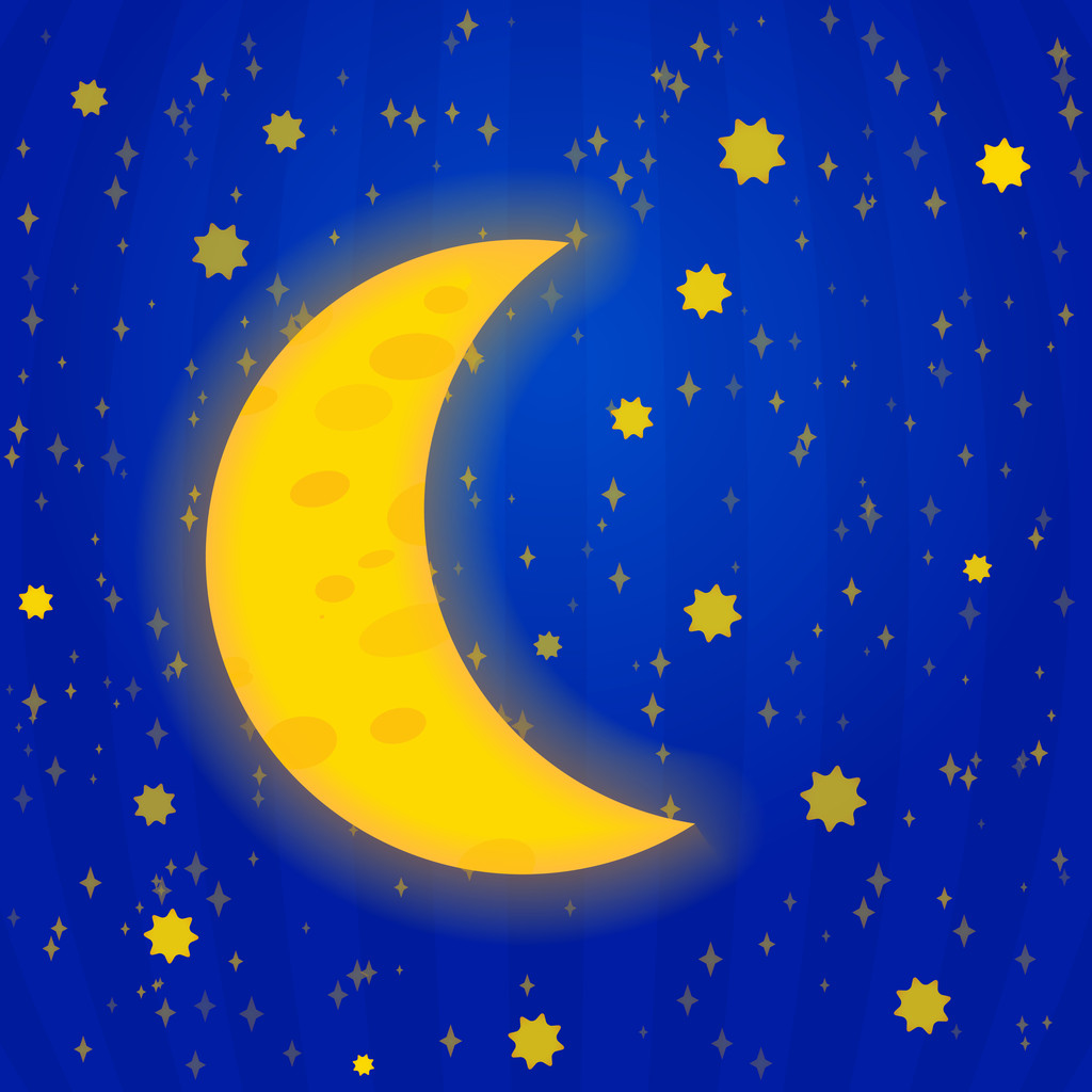 月明かりのある晩 ベクトル イラストロイヤリティフリーのベクターグラフィック画像