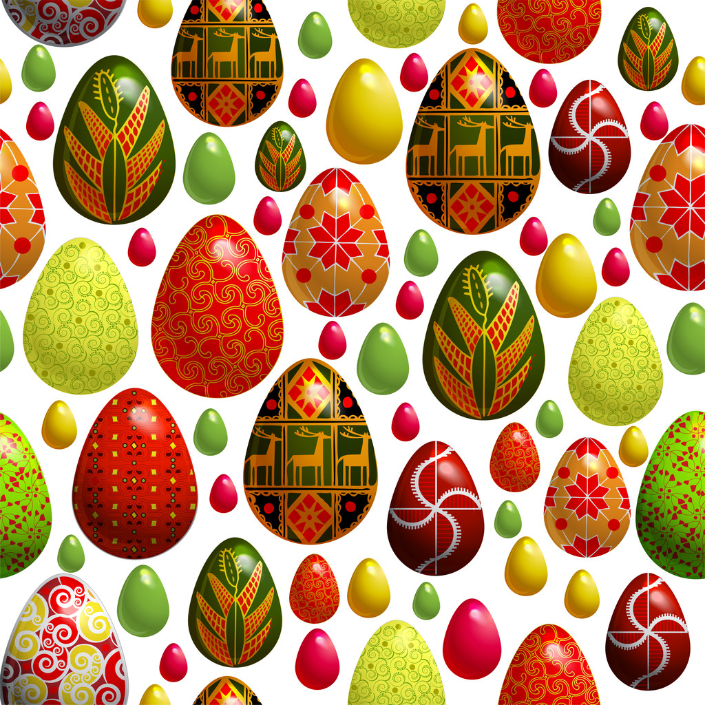 イースターの卵を持つベクトルの背景ロイヤリティフリーのベクターグラフィック画像