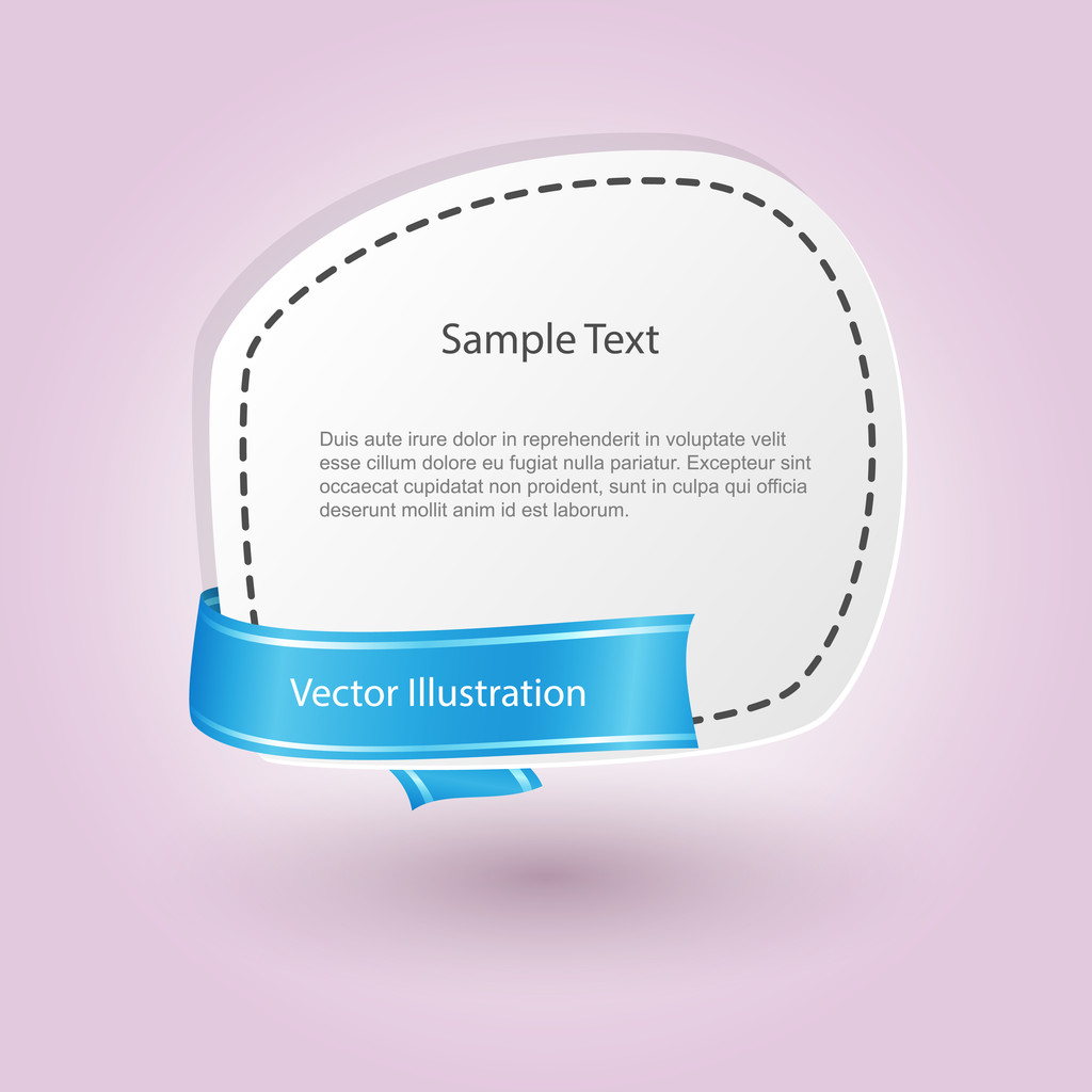 Banner with ribbon. vector design