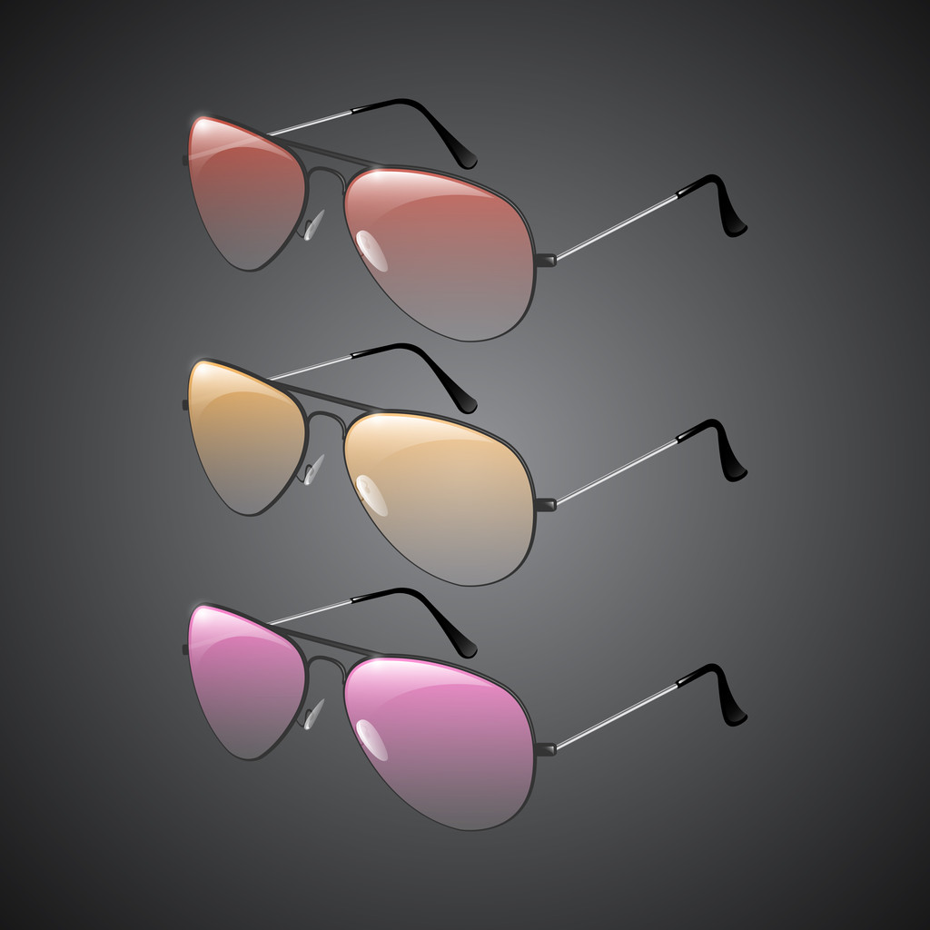 Vector sunglasses, vector illustration