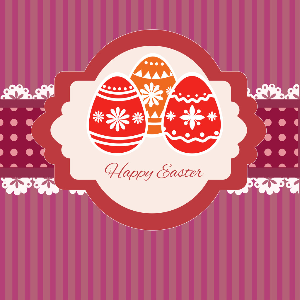 Happy Easter Greeting Card. Vector