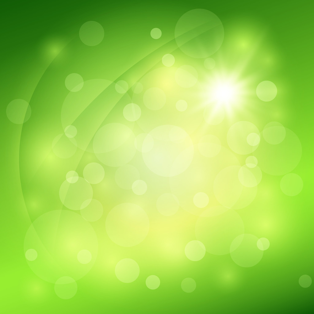 Sunny abstract green nature background. Vector illustration