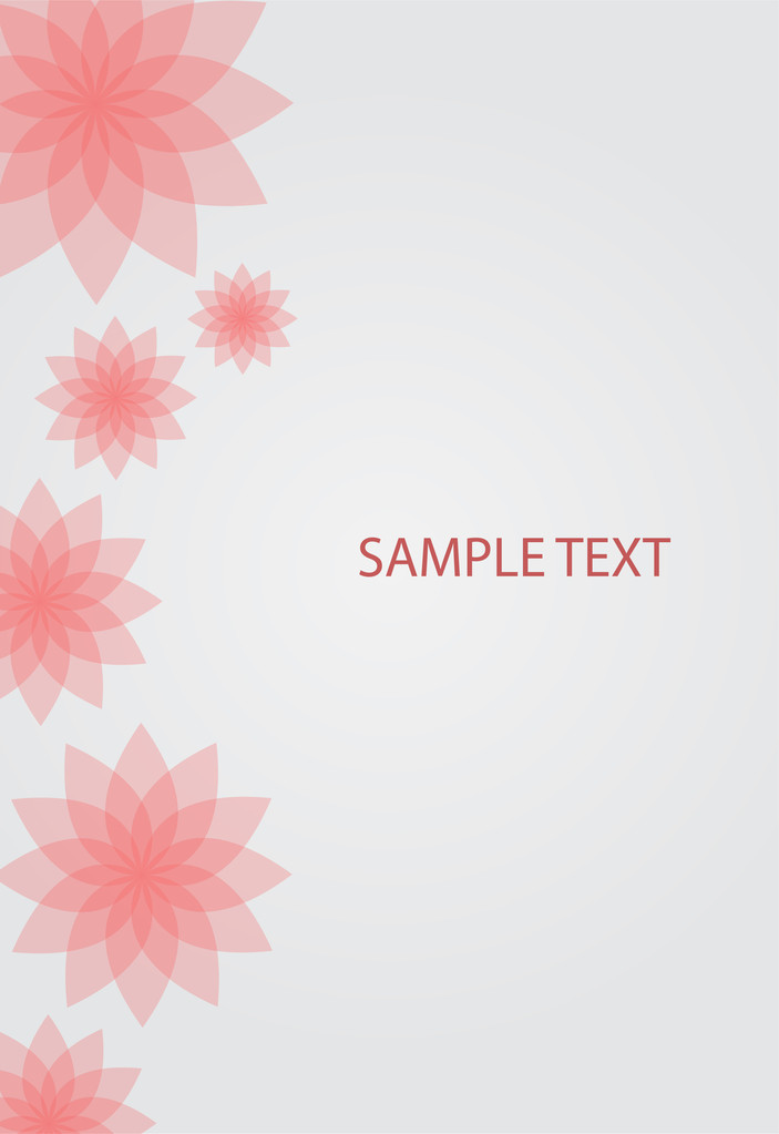 Vector abstract floral background.