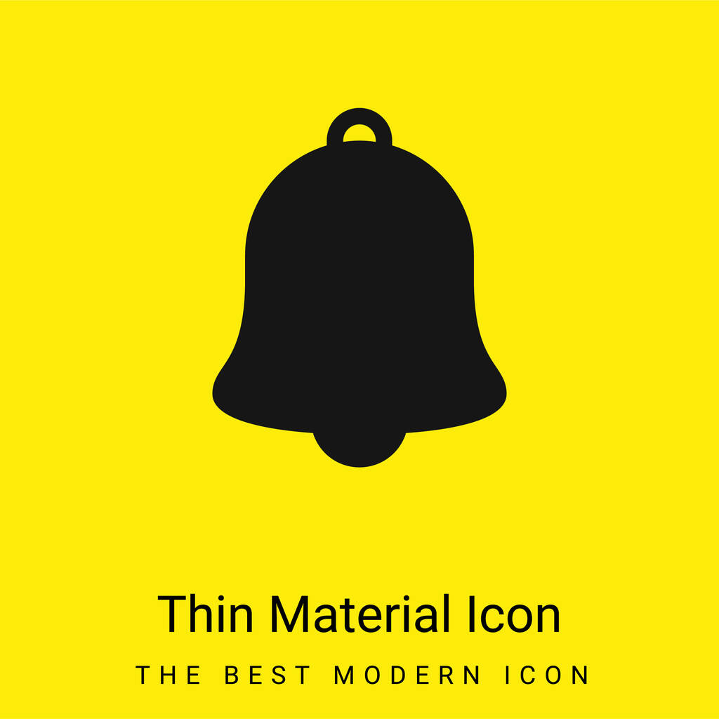 Alarm minimal bright yellow material icon