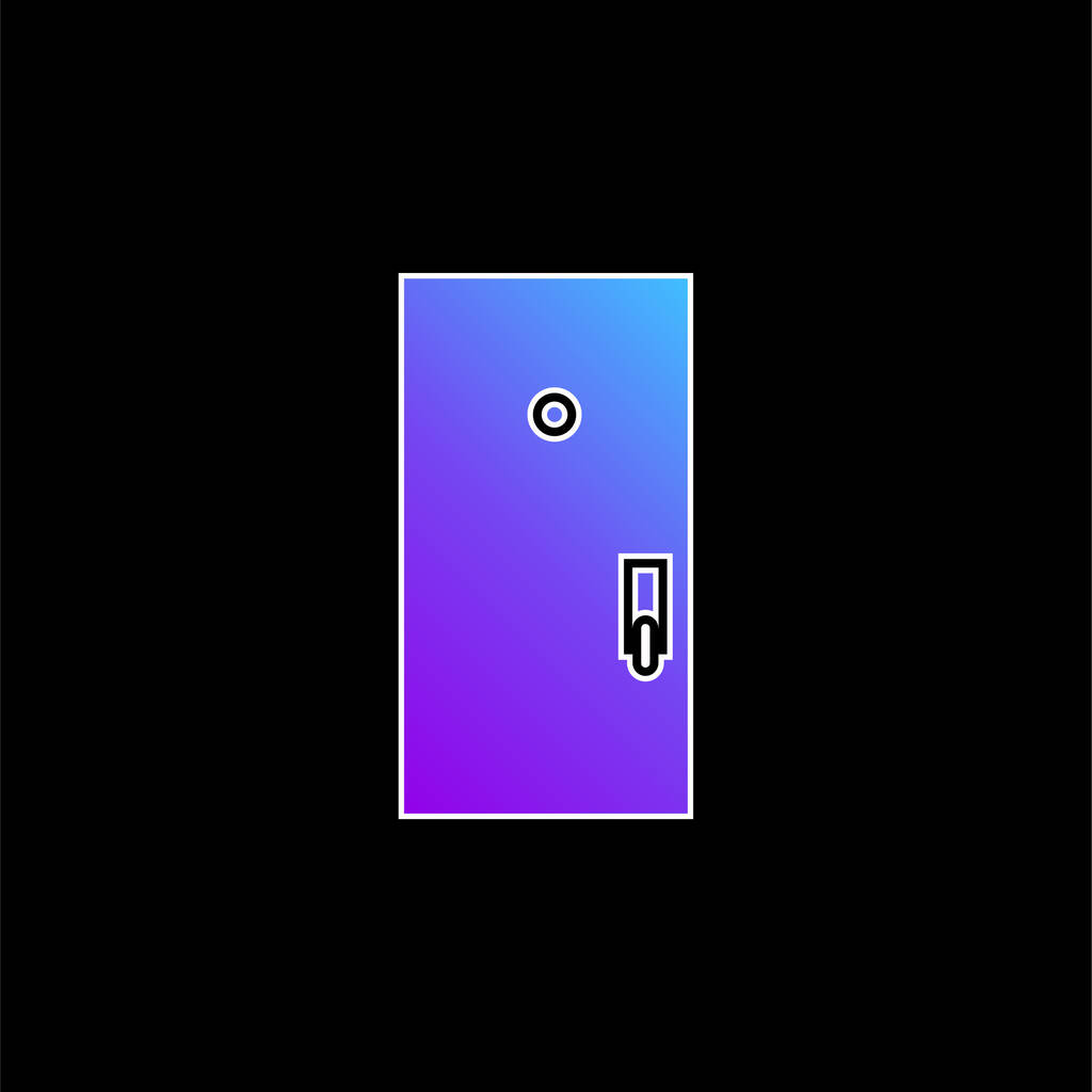Black Door blue gradient vector icon