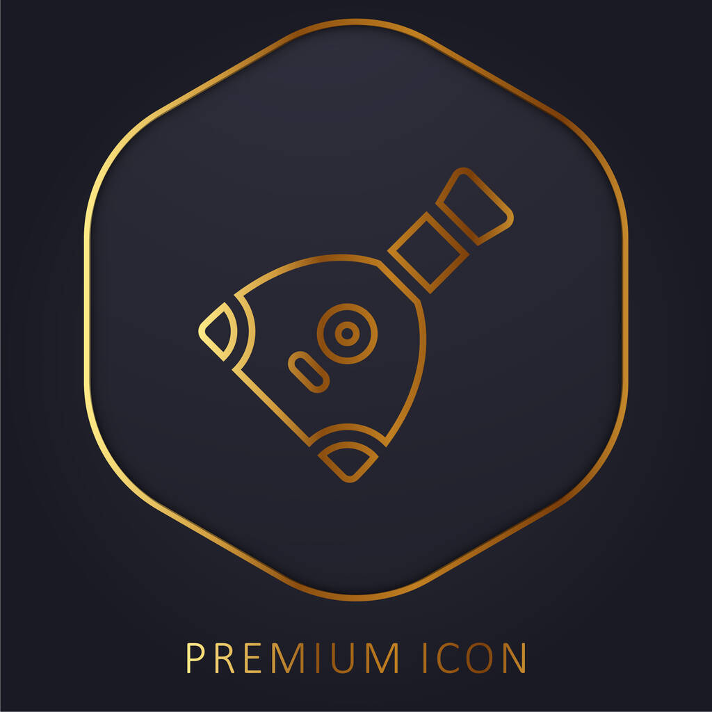 Balalaika golden line premium logo or icon