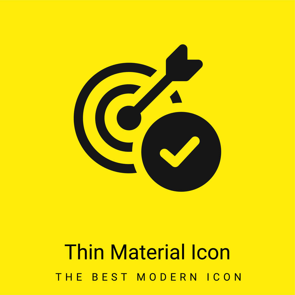Aim minimal bright yellow material icon