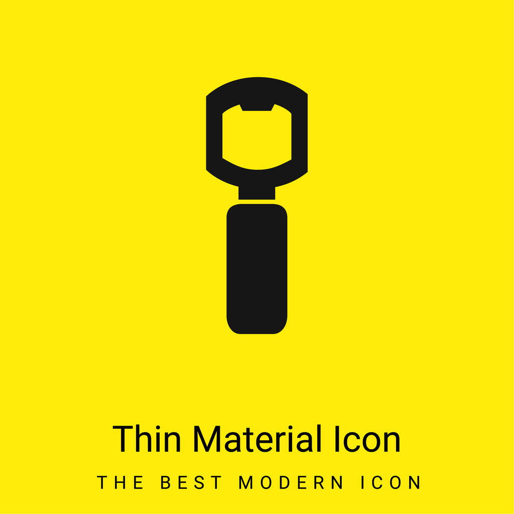 Bottle Opener Tool For Kitchen minimal bright yellow material icon