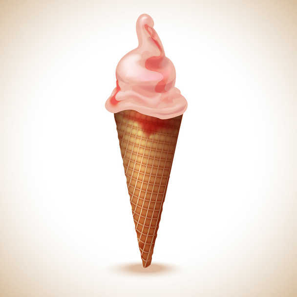 アイスクリームコーン ベクターイラスト ロイヤリティフリーのベクターグラフィック画像