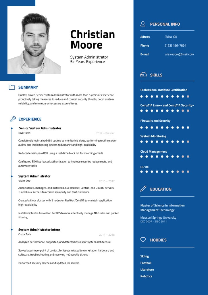 Computer Science skills and experience — Crea un design Computer Science skills and experience — Crea un design