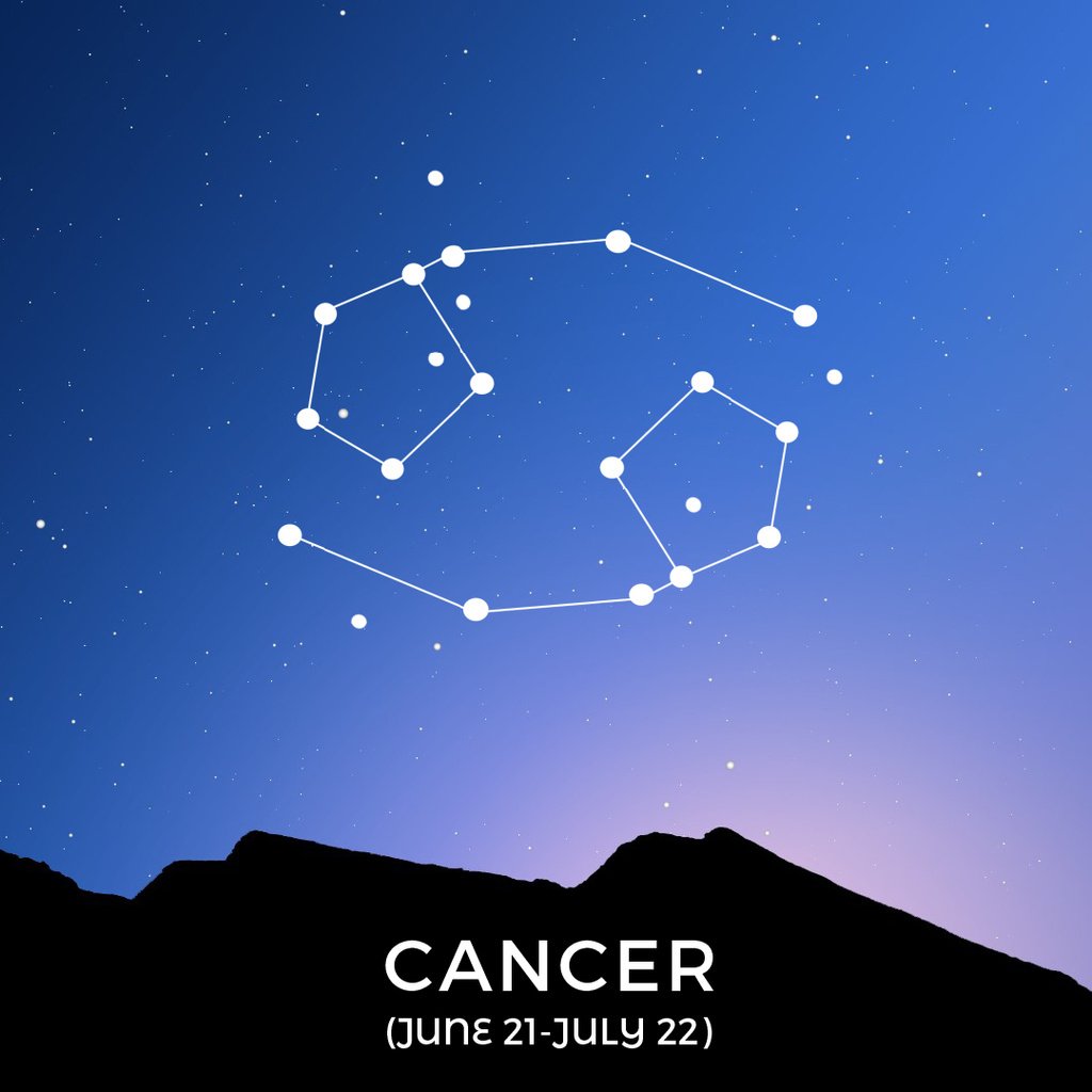 Night Sky With Cancer Constellation — Создать дизайн Night Sky With Cancer Constellation — Создать дизайн