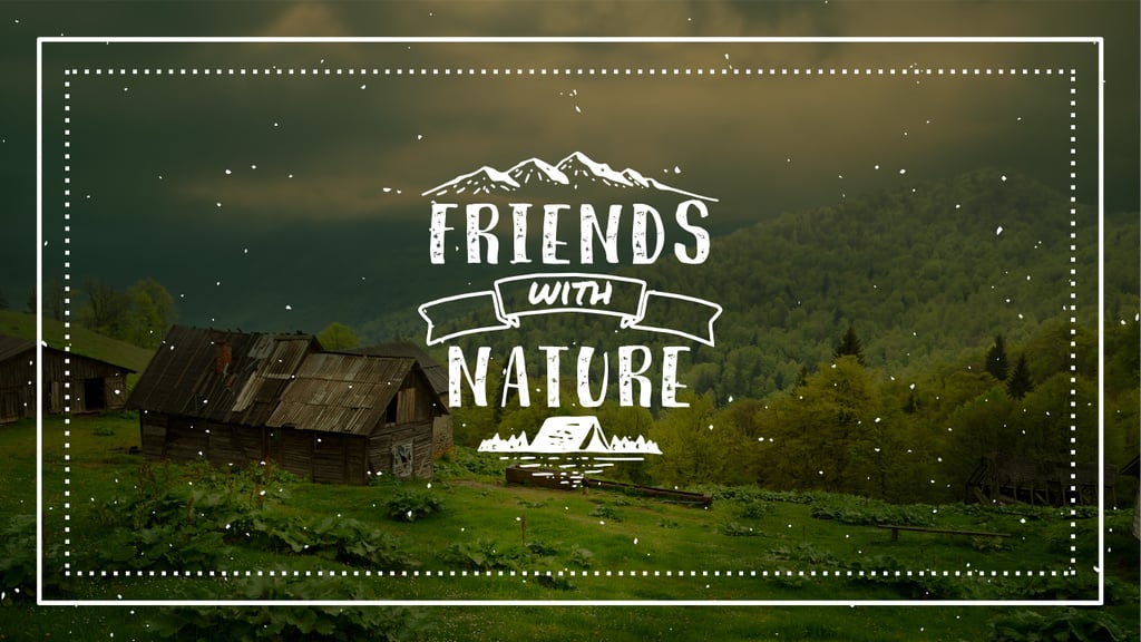 Nature Quote Scenic Mountain View | Youtube Channel Art — ein Design erstellen Nature Quote Scenic Mountain View | Youtube Channel Art — ein Design erstellen
