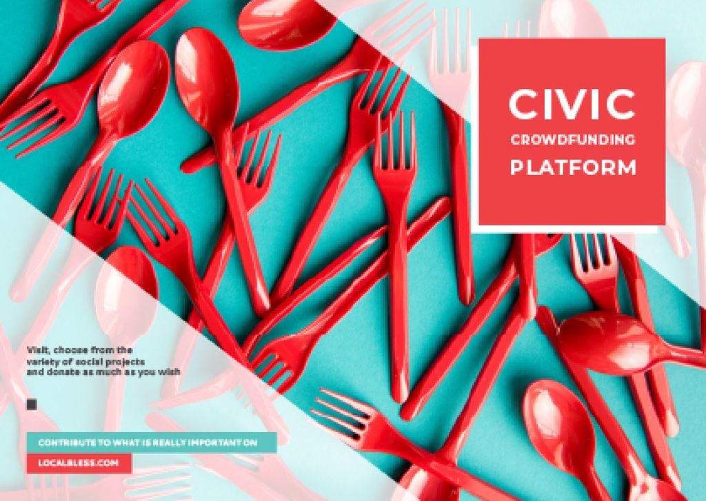Crowdfunding Platform with Red Plastic Tableware — ein Design erstellen Crowdfunding Platform with Red Plastic Tableware — ein Design erstellen