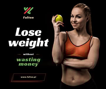 Weight Loss Program Ad Fit Smiling Woman