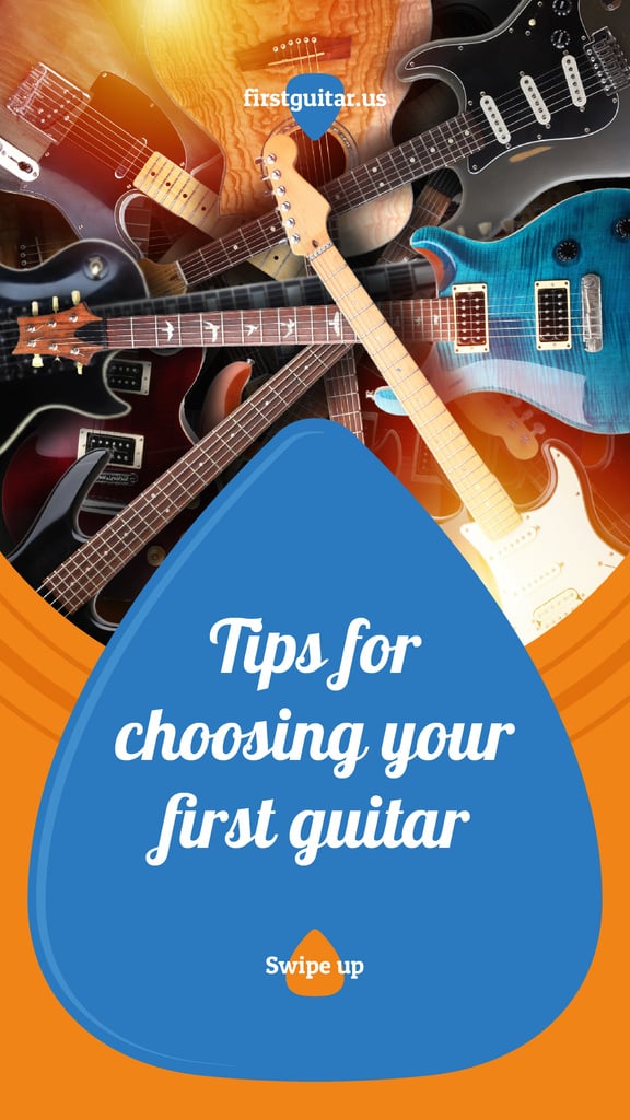 Various guitars in shop — ein Design erstellen Various guitars in shop — ein Design erstellen