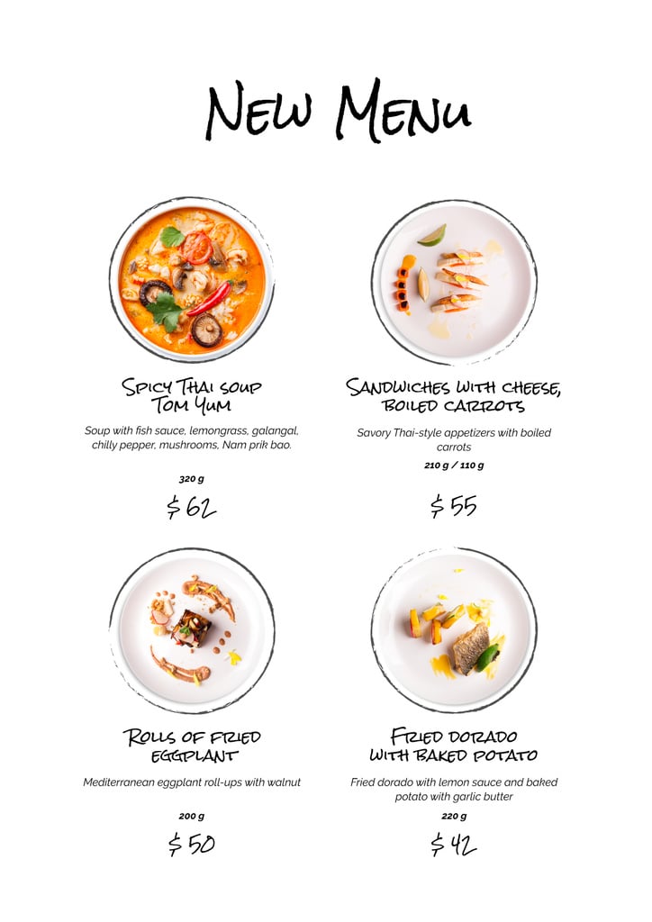 Delicious food on plates — ein Design erstellen Delicious food on plates — ein Design erstellen
