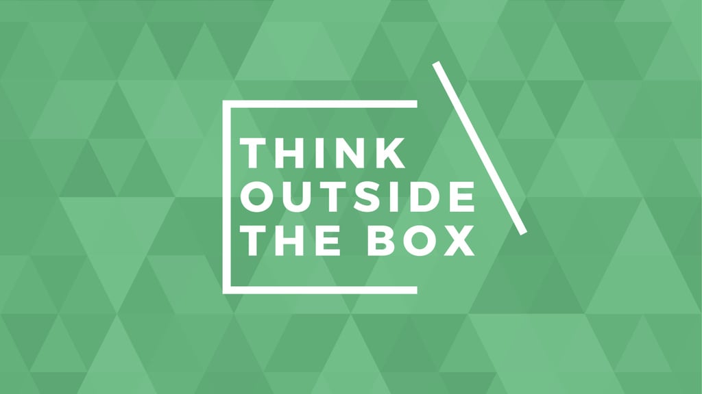 Think outside the box citation — ein Design erstellen Think outside the box citation — ein Design erstellen