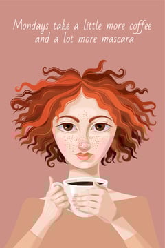 Woman holding Cup of Coffee
