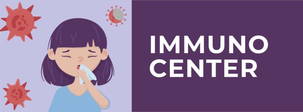 Immunization Center ad with Woman sneezing - Bir Tasarım Oluşturun Immunization Center ad with Woman sneezing - Bir Tasarım Oluşturun