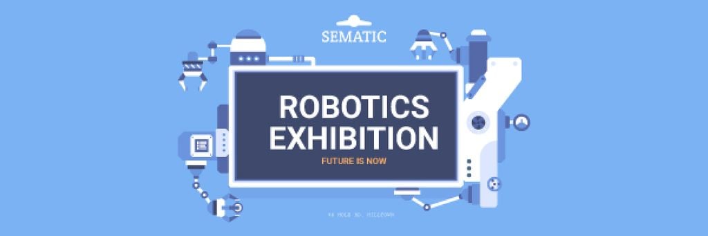 Robotics Exhibition Ad Automated Production Line | Email Header Template — ein Design erstellen Robotics Exhibition Ad Automated Production Line | Email Header Template — ein Design erstellen
