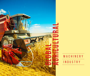 Agricultural Harvester working in Field