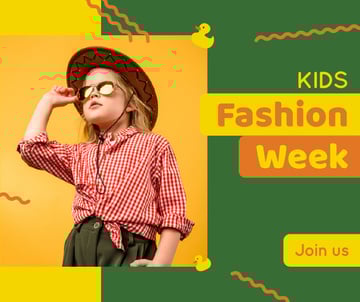 Kids Fashion Week Stylish Child Girl