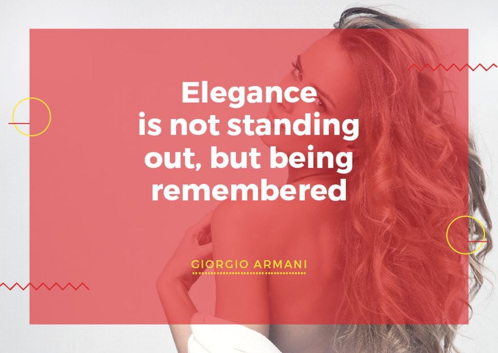 Citation about Elegance being remembered — Створити дизайн Citation about Elegance being remembered — Створити дизайн