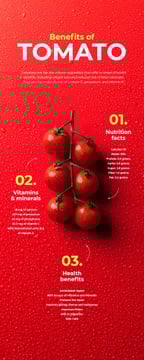 Food infographics about Benefits of Tomato