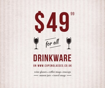 Drinkware Sale Glass with red wine