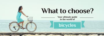 Bicycles Guide Woman Cycling on the Bank