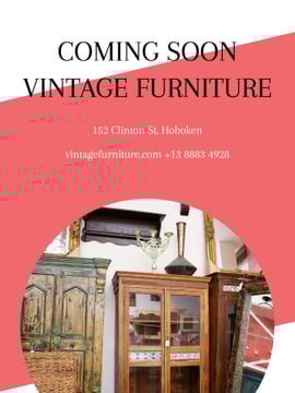 Vintage Furniture Shop Ad Antique Cupboard