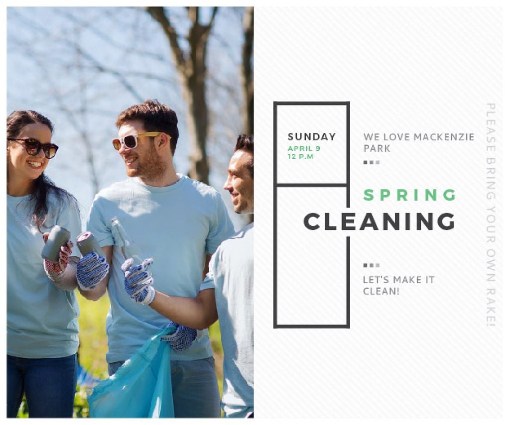 Spring Cleaning in Mackenzie park — Crea un design Spring Cleaning in Mackenzie park — Crea un design