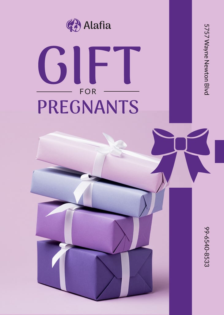 Gift for Pregnant Offer Present Boxes with Bows — ein Design erstellen Gift for Pregnant Offer Present Boxes with Bows — ein Design erstellen