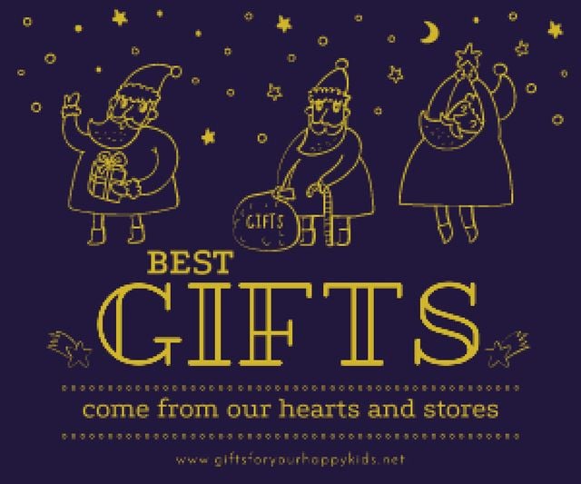 Modèle de visuel Merry Christmas card - Medium Rectangle