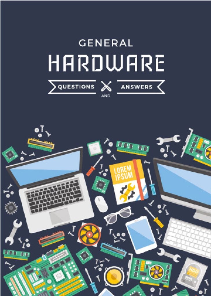 Hardware Tips with Gadgets on table — ein Design erstellen Hardware Tips with Gadgets on table — ein Design erstellen