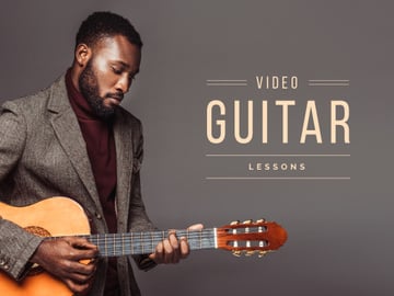 Young man playing guitar