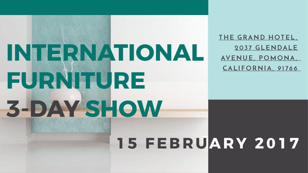Furniture Show announcement Vase for home decor — ein Design erstellen Furniture Show announcement Vase for home decor — ein Design erstellen