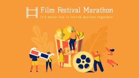 Film Festival poster Full HD video Design Template