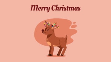 Jumping Christmas deer
