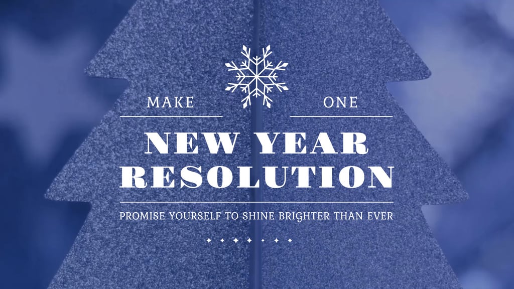 New Year Resolution Inspiration Glittering Tree — Modelo de projeto New Year Resolution Inspiration Glittering Tree — Modelo de projeto
