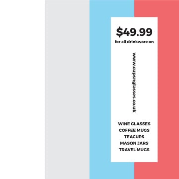 Shop Sale announcement on colorful Stripes
