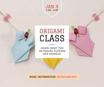 Origami Classes Invitation Paper Garland