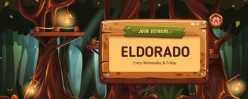 Game Streaming ad with night Forest