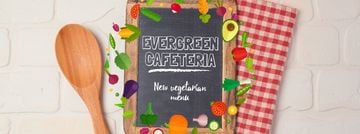 Vegetable Menu Frame with Chalkboard