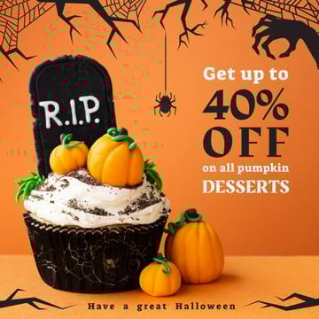 Discount offer on pumpkins to Halloween