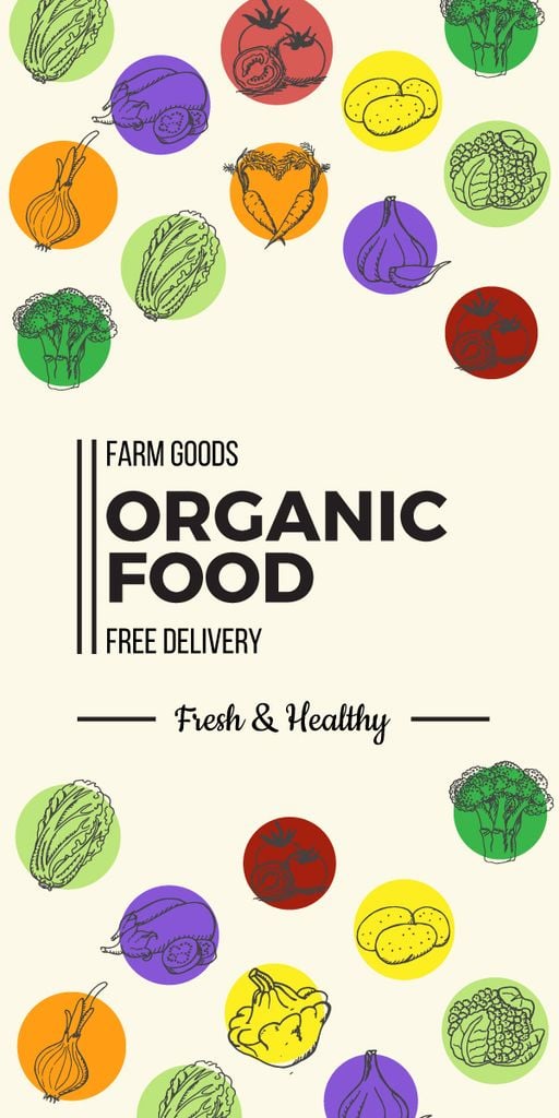 Organic food delivery banner — ein Design erstellen Organic food delivery banner — ein Design erstellen