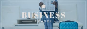 Businessman with Travel Suitcase
