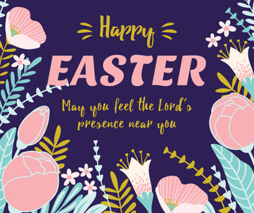 Happy Easter Day postcard