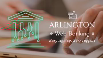 Web Banking Digital Icon on House Network